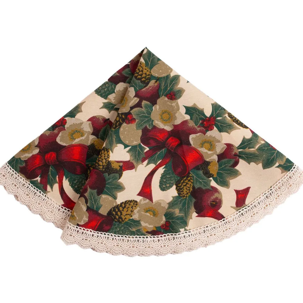 Pöytäliina WINTER FLOWERS Ø70 cm, nauhakuosi, monivärinen*Home4you Sale