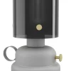 Outlet Pöytävalaisin Gargrave, Ø31.5cm, E27, 40W, IP20, harmaa/messinki Pöytävalaisimet