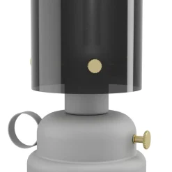 Outlet Pöytävalaisin Gargrave, Ø31.5cm, E27, 40W, IP20, harmaa/messinki Pöytävalaisimet