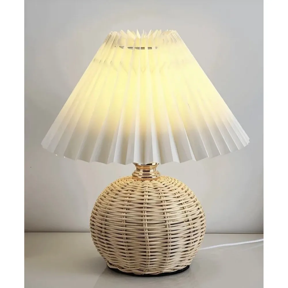 New Pöytävalaisin BRZ-343412, ø10-22cm, E27, max. 40W, IP20, kerma/beige Pöytävalaisimet