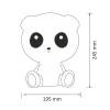 Pöytävalaisin Panda LED 2,5 W IP20 195x160x245 mm muovi musta/valkoinen*Polux Clearance