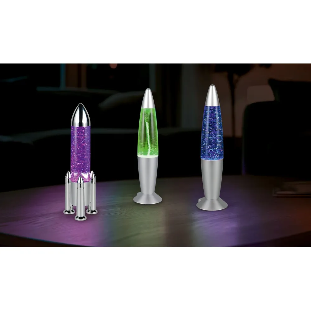 Discount Pöytävalaisin Holly 34.5cm LED RGB titaani Lasten Valaisimet
