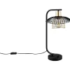 Pöytävalaisin Lauris 44cm E27 mattamusta/kulta*Trio Clearance