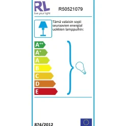 Pöytävalaisin Taba 520x380x240  mm kulta/musta*Trio New