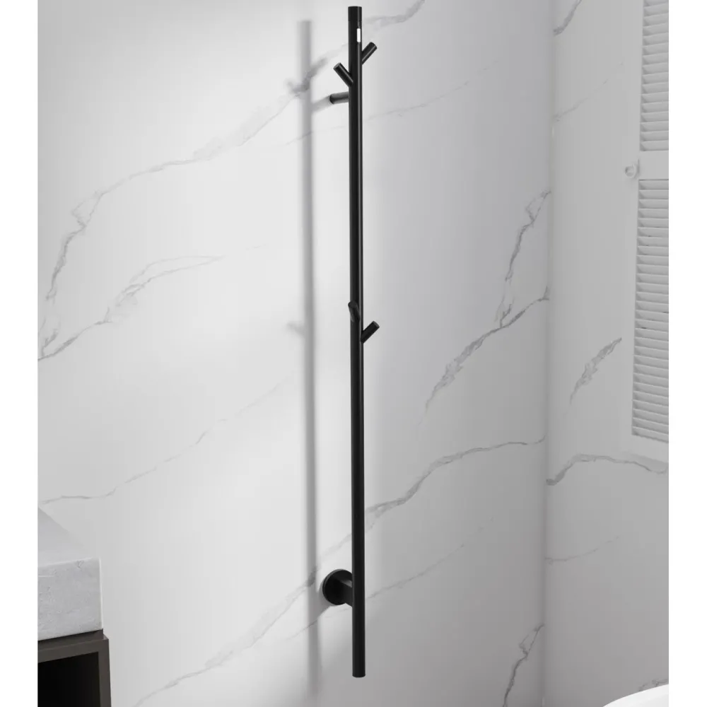 Pyyhekuivain Fas 1200 mm ajastimella mattamusta*Bathlife