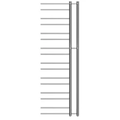 Pyyhekuivain Tjolöholm 1540x500 mm 352 W kromi vasen*Nordhem New