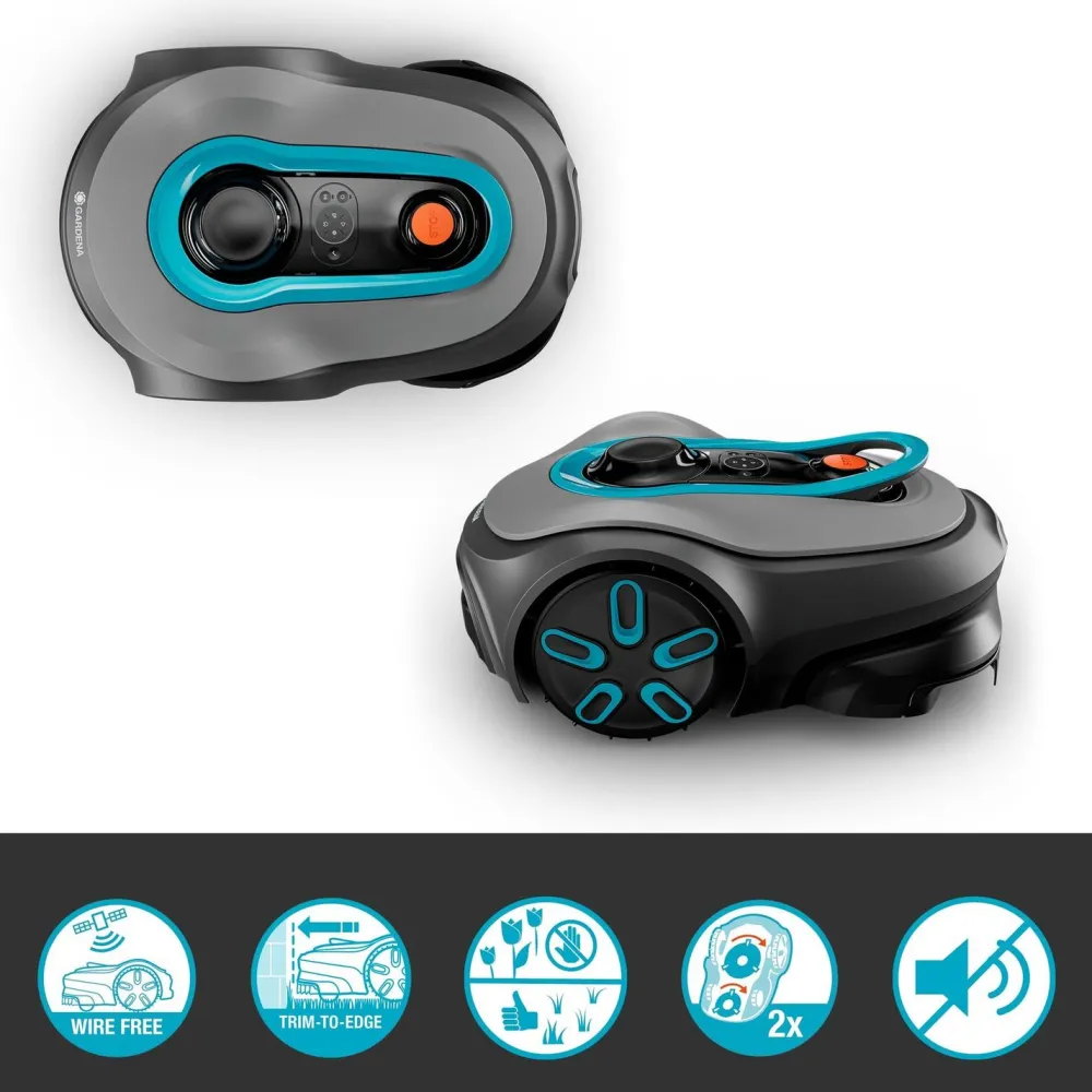 Rajalangaton robottiruohonleikkuri Smart Sileno Free 1000 1000 m²*Gardena Discount