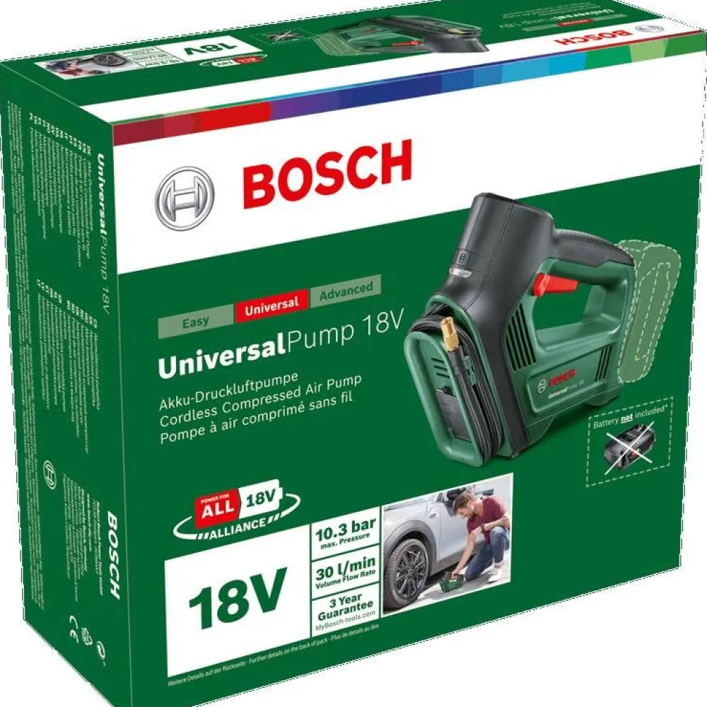 Renkaidenvaihtopaketti Bosch UniversalPump + UniversalImpactDrive 18V-350, 18V, 2.5Ah akulla*Bosch Power Tools Hot