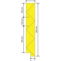 Reunavahvistettu laatta LB/LS-300 7,5 m/pak*Finnfoam