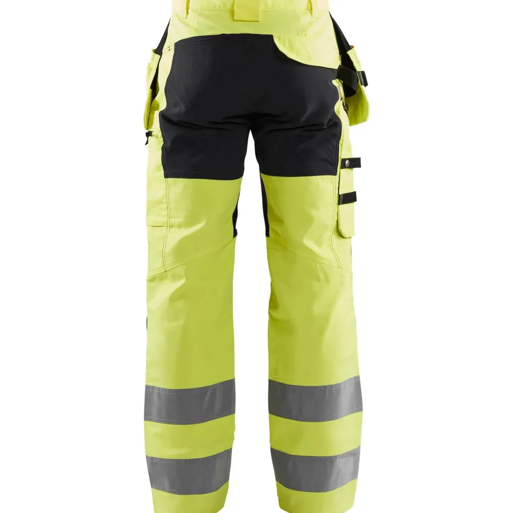 Riipputaskuhousut 1552 Highvis Stretch huomiokeltainen/musta*Blåkläder Best