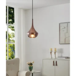 Riippuvalaisin Almoster Ø25cm E27 maks. 28W IP20 musta/kupari*Eglo