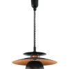 Riippuvalaisin Brenda Ø43cm musta/kupari Design-Kattovalaisimet