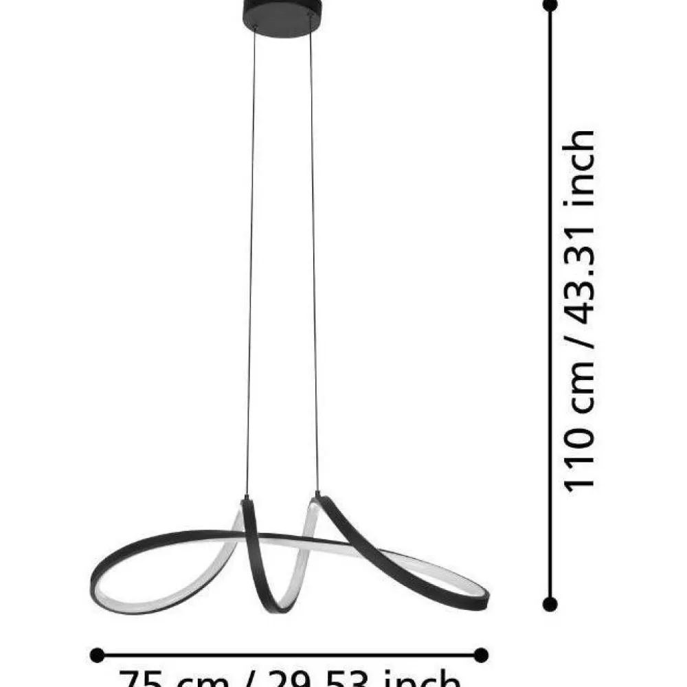Hot Riippuvalaisin Calarossa-z LED RGB CCT musta/valkoinen Älyvalaistus