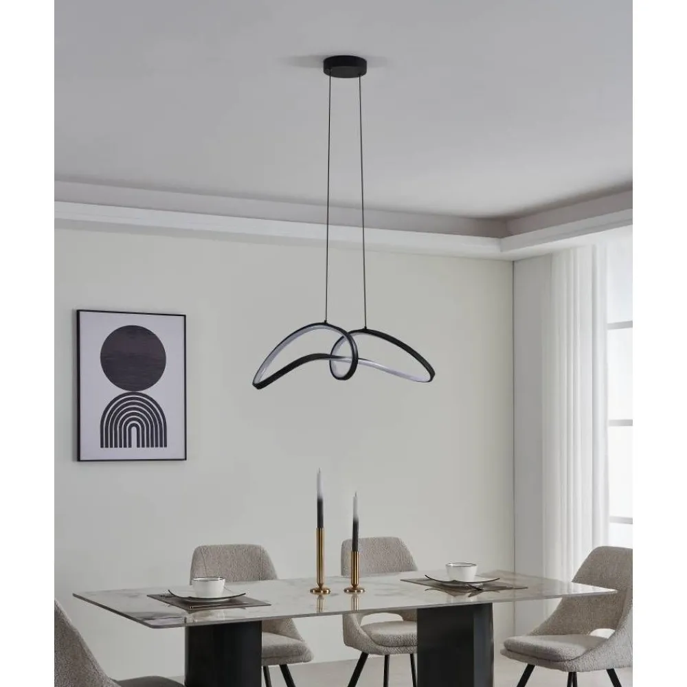 Hot Riippuvalaisin Calarossa-z LED RGB CCT musta/valkoinen Älyvalaistus