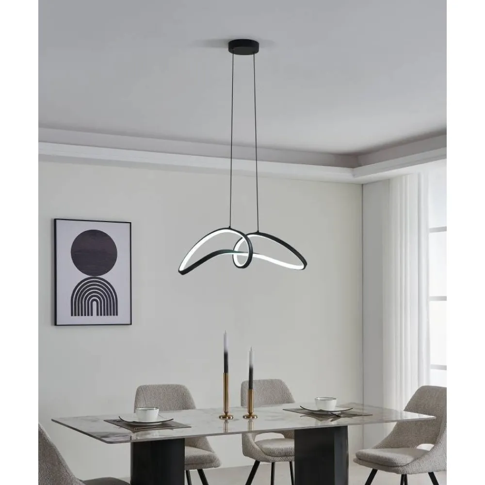 Hot Riippuvalaisin Calarossa-z LED RGB CCT musta/valkoinen Älyvalaistus