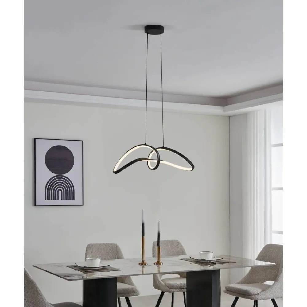 Hot Riippuvalaisin Calarossa-z LED RGB CCT musta/valkoinen Älyvalaistus
