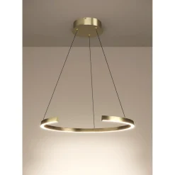 Riippuvalaisin Labonete Ø80cm 24.8W LED CCT 2200-6500K 4100lm himmennettävä IP20 kaukosäädin kulta*Eglo Outlet