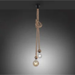 Riippuvalaisin Rope 2xE27 Ø10 cm beige*LeuchtenDirekt Outlet