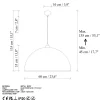 Riippuvalaisin KURE RETRO, Ø60cm, tummanruskea*Linento Lighting New