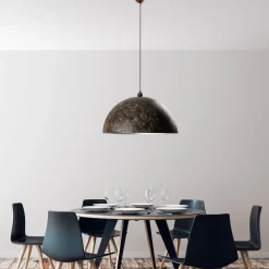 Riippuvalaisin KURE RETRO, Ø60cm, tummanruskea*Linento Lighting New