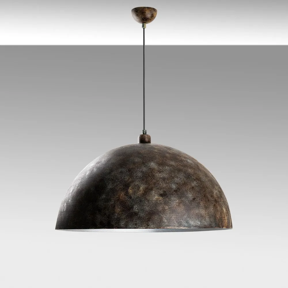 Riippuvalaisin KURE RETRO, Ø60cm, tummanruskea*Linento Lighting New