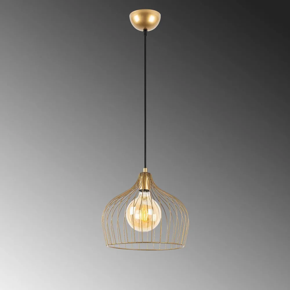 Riippuvalaisin Bek, Ø30cm, säädettävä korkeus, kulta*Linento Lighting New