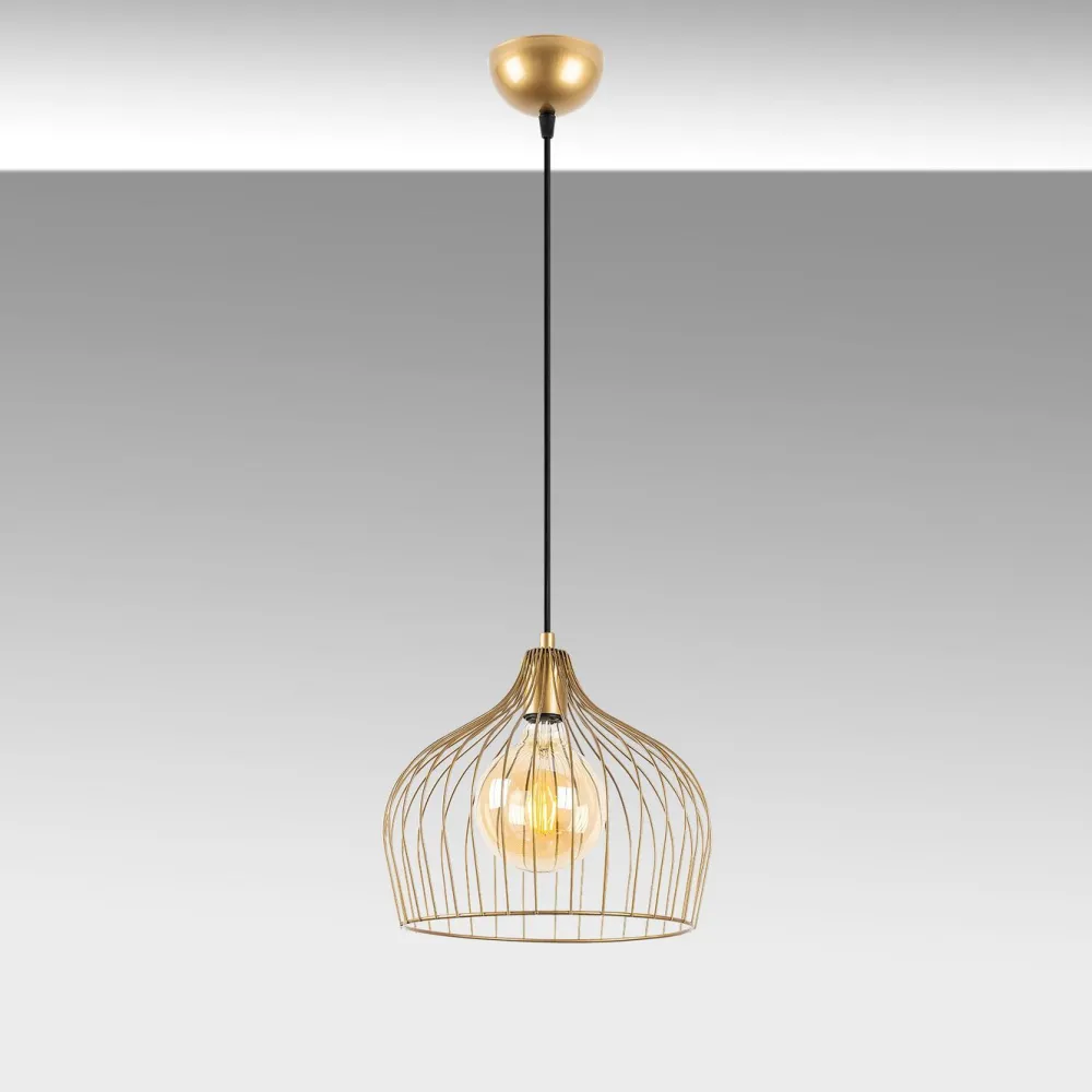 Riippuvalaisin Bek, Ø30cm, säädettävä korkeus, kulta*Linento Lighting New