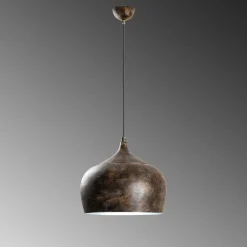 Riippuvalaisin PATINE-3761-RETRO, Ø28cm, tummanruskea*Linento Lighting Sale