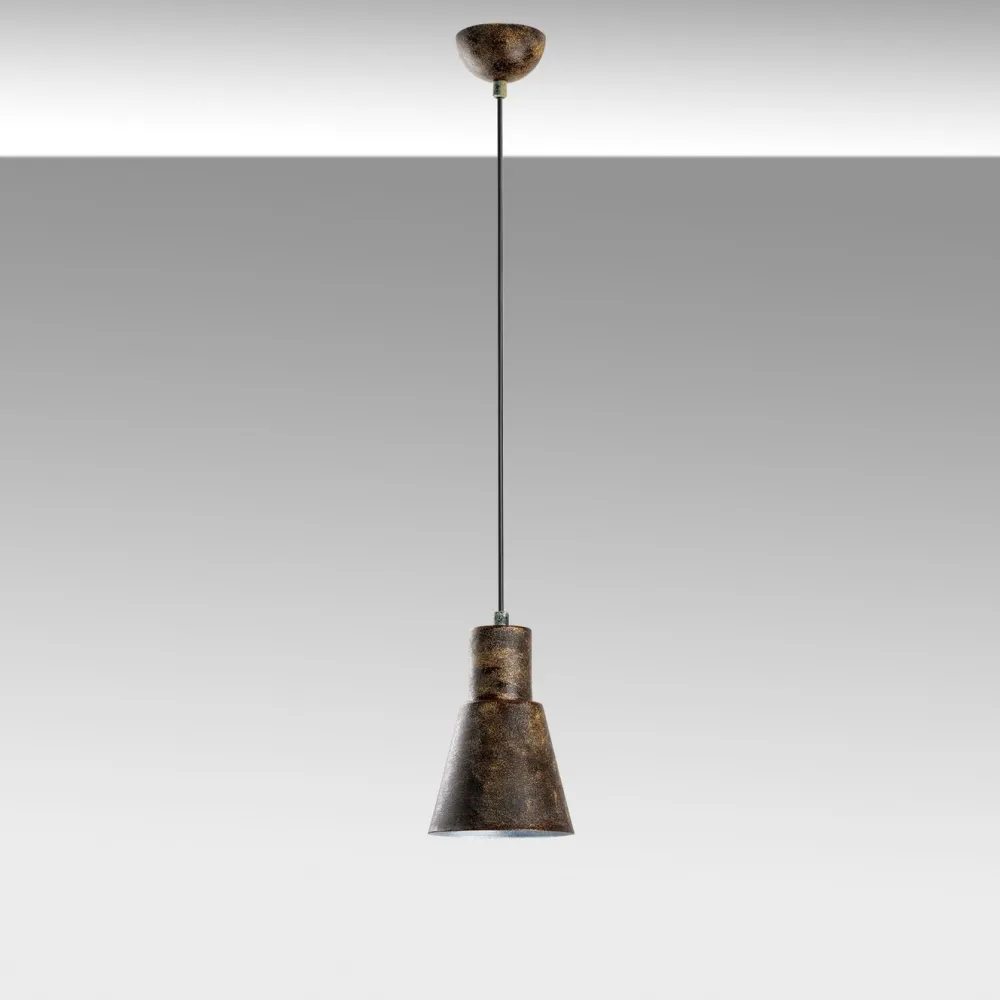 Riippuvalaisin KONIKKEM-6362-RETRO, Ø14cm, tummanruskea*Linento Lighting Sale