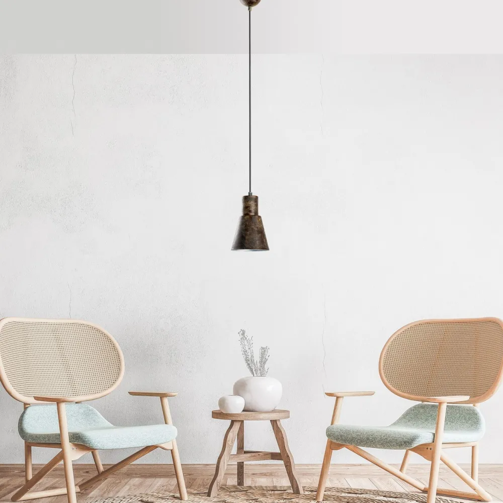Riippuvalaisin KONIKKEM-6362-RETRO, Ø14cm, tummanruskea*Linento Lighting Sale