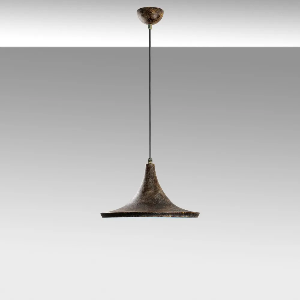 Outlet Riippuvalaisin TOM-3531-RETRO, Ø30cm, tummanruskea Retro Ja Vintage Kattovalaisimet