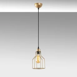 Riippuvalaisin Kofi-N-1092-1, Ø17cm, kulta*Linento Lighting Outlet