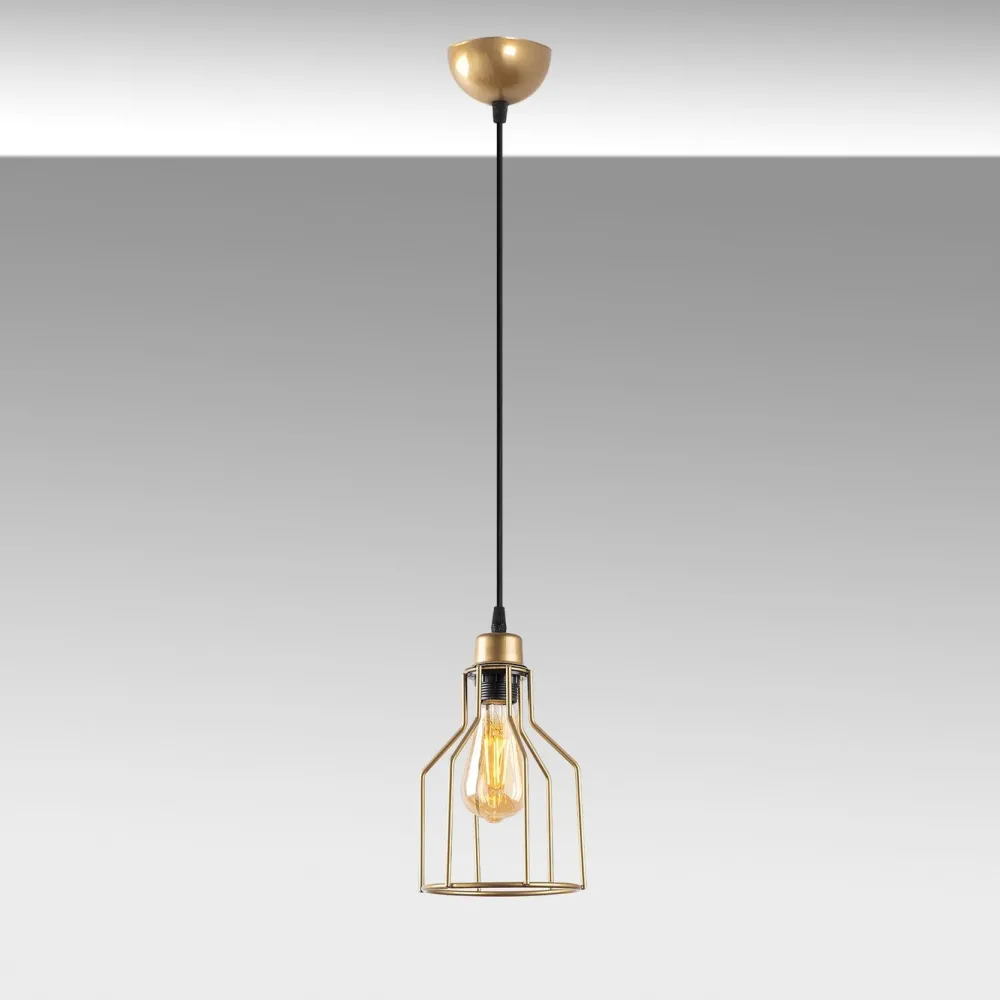 Riippuvalaisin Kofi-N-1092-1, Ø17cm, kulta*Linento Lighting Outlet