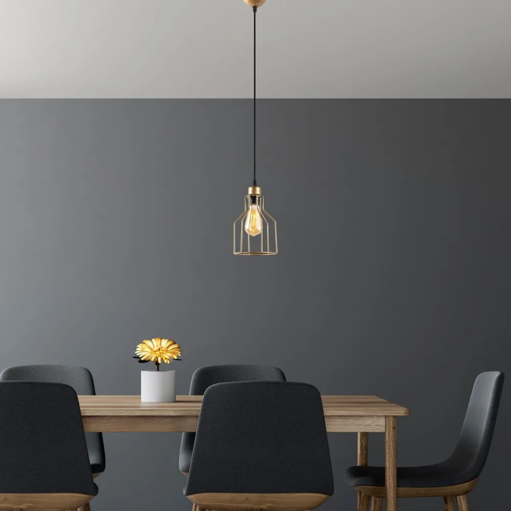 Riippuvalaisin Kofi-N-1092-1, Ø17cm, kulta*Linento Lighting Outlet