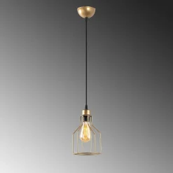 Riippuvalaisin Kofi-N-1092-1, Ø17cm, kulta*Linento Lighting Outlet