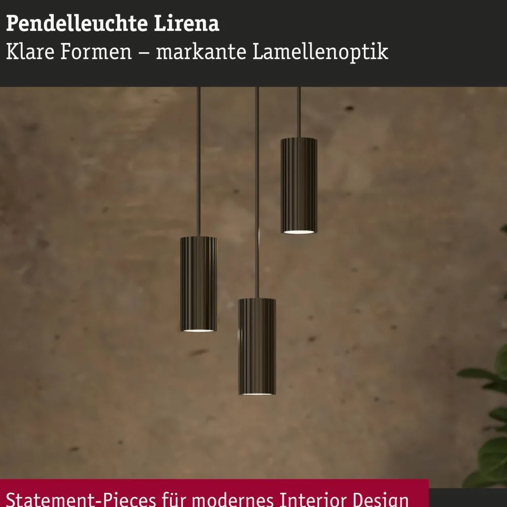 Outlet Riippuvalaisin Lirena GU10 max. 10W metalli, mattamusta Riippuvalaisimet