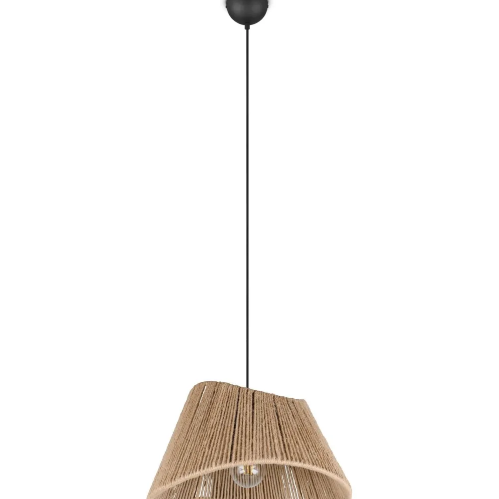Riippuvalaisin Valerie, E27, luonnollinen väri/juutti*Trio Outlet