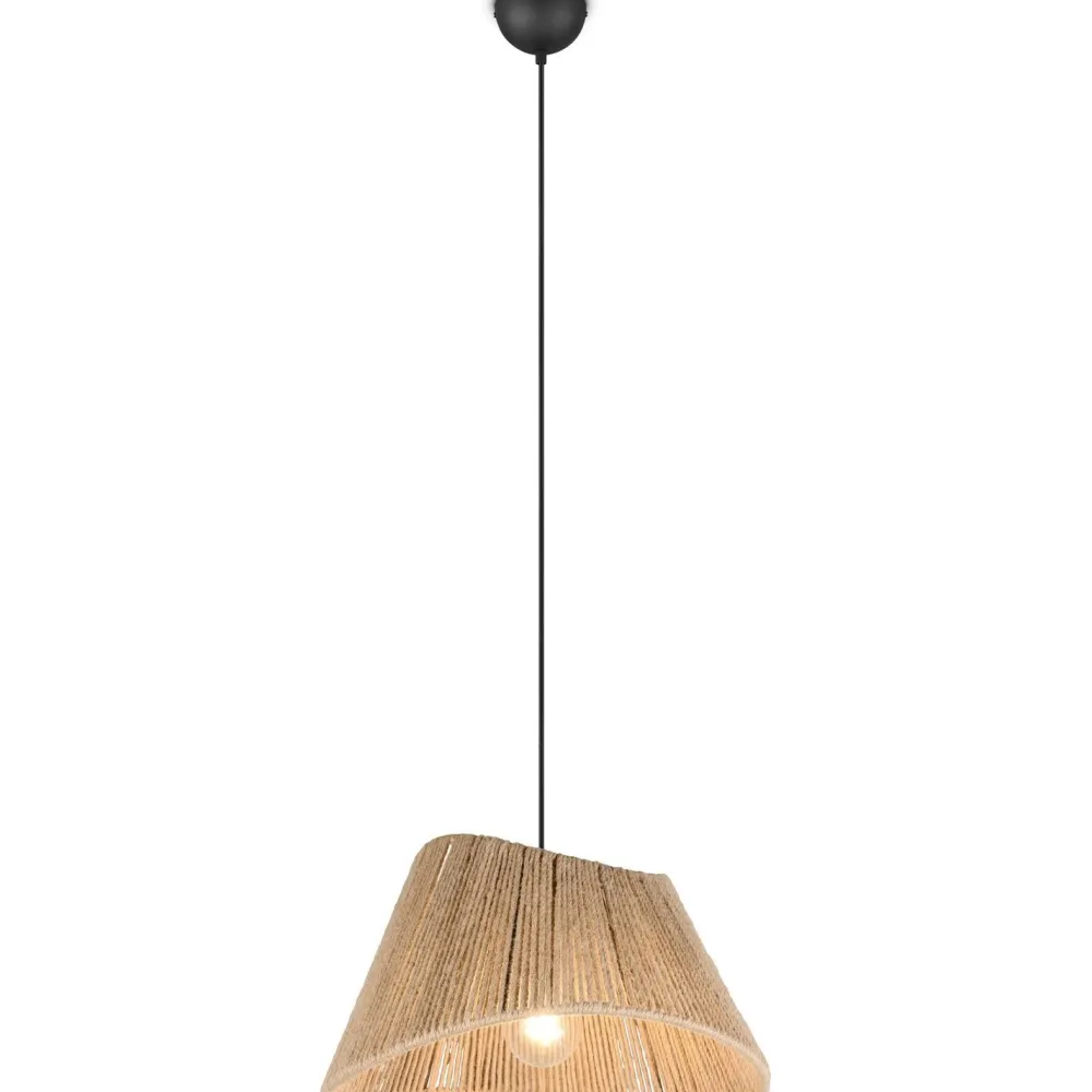 Riippuvalaisin Valerie, E27, luonnollinen väri/juutti*Trio Outlet
