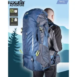 Rinkka Adventure, säädettävä kantojärjestelmä, sininen, eri kokoja*Norfin Discount