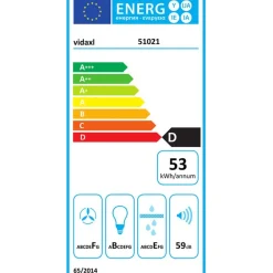 Ripustettava liesituuletin LCD 37 cm jauhemaalattu teräs Saarekeliesituulettimet
