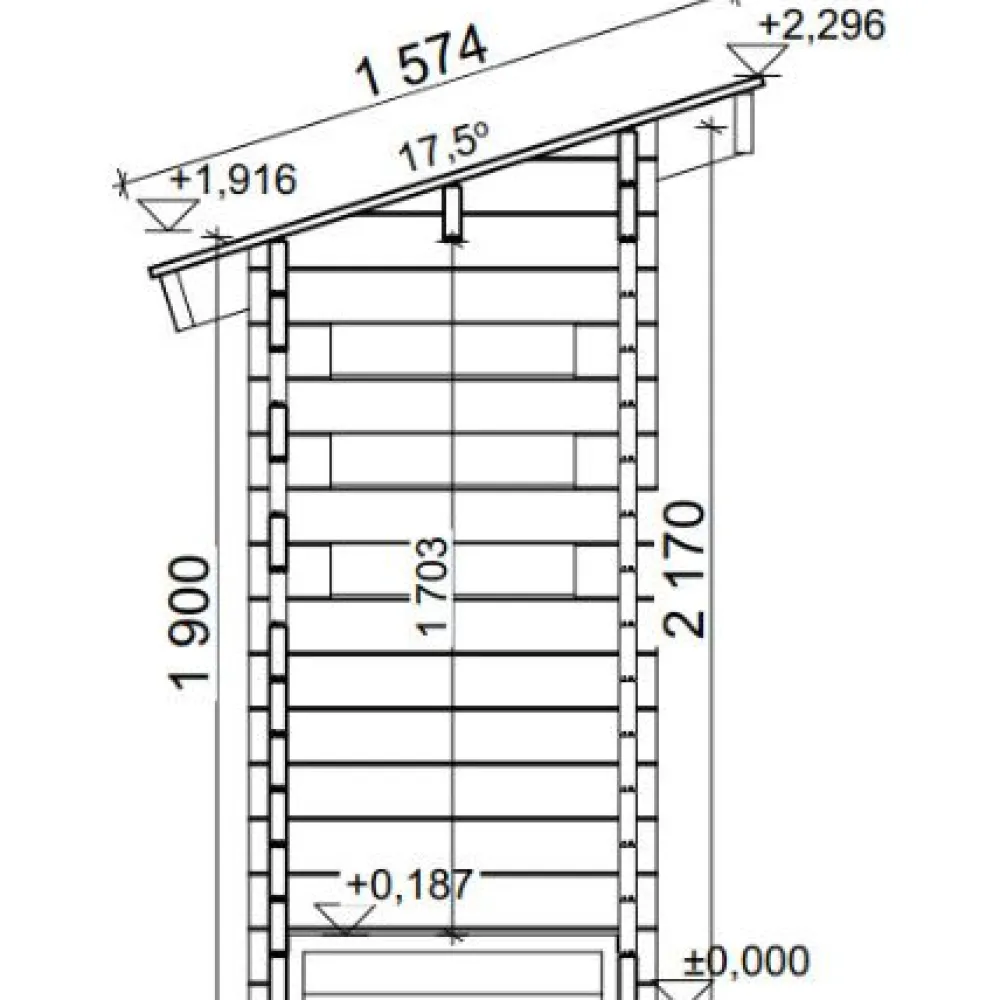 Roskakatos J1, 900x1600mm*LP Garden Outlet