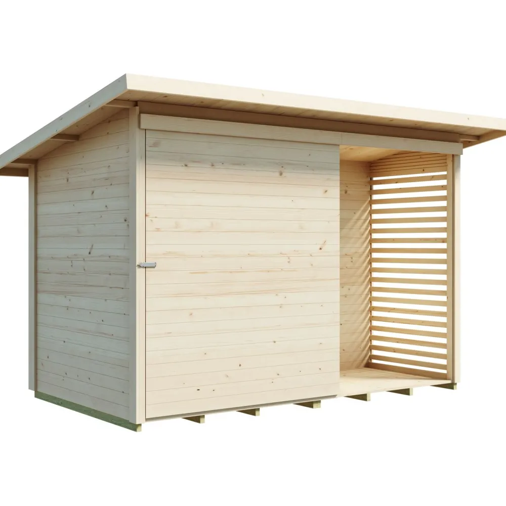 Roskakatos/pihavarasto 660 Ookila, 5.1m², liukuovella*Luoman Lillevilla Online