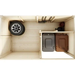 Roskakatos/pihavarasto 660 Ookila, 5.1m², liukuovella*Luoman Lillevilla Online