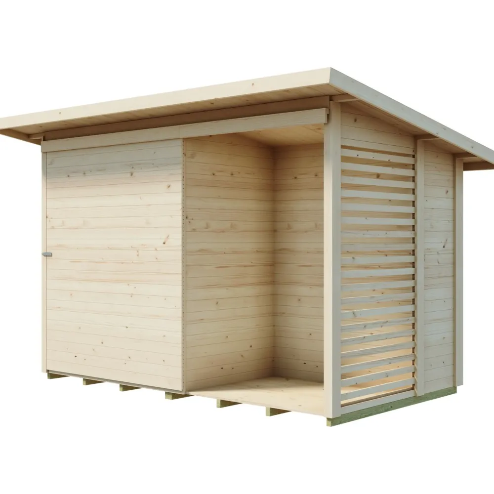 Roskakatos/pihavarasto 660 Ookila, 5.1m², liukuovella*Luoman Lillevilla Online