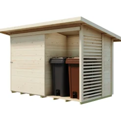 Roskakatos/pihavarasto 660 Ookila, 5.1m², liukuovella*Luoman Lillevilla Online