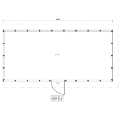 Roskakatos RK38, 9040x4236mm, 38.3m², puuvalmis*Timburg Best