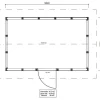 Discount Roskakatos RK16, 5040x3236mm, 16.3m², puuvalmis Roskakatokset