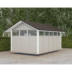 Discount Roskakatos RK16, 5040x3236mm, 16.3m², puuvalmis Roskakatokset
