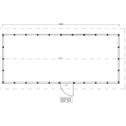 Hot Roskakatos RK43, 10040x4236mm, 42.5m², puuvalmis Roskakatokset