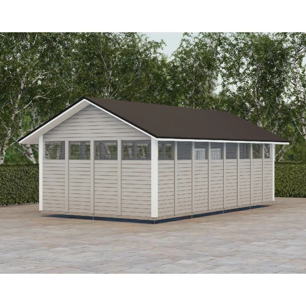 Clearance Roskakatos RK34, 8040x4236mm, 34m², puuvalmis Roskakatokset